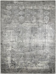 Traditional/Transitional Grey/Silver Area Rug: Regal Klondike 1811833: Grey Abstract (Power-Loomed Area Rug)