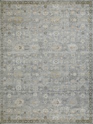 Mafi Signature | Legacy | LEG-109: Grey area rug Traditional/Transitional Grey/Silver Wool Area Rug: Mafi Signature Legacy LEG-109 (Hand-Knotted Area Rug)