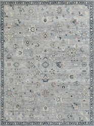 Mafi Signature | Legacy | LEG-117: Grey area rug Traditional Grey/Silver Wool Area Rug: Mafi Signature Legacy LEG-117 (Hand-Knotted Area Rug)