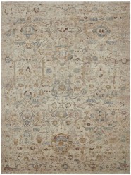 Traditional Beige/Tan Wool Area Rug: Regal Lake Roosevelt 1812818: Parchment (Hand-Knotted Area Rug)
