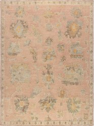 Transitional/Traditional Pink/Purple Wool Area Rug: Silk Road Lowlands 19127103 (Hand-Knotted Area Rug)