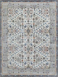 Traditional Beige/Tan Wool Area Rug: Mafi Signature Mashad MASHAD-2391 (Hand-Knotted Area Rug)