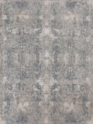 Transitional/Modern Grey/Silver Wool Area Rug: Mafi Signature Modi MDC-629 (Hand-Knotted Area Rug)