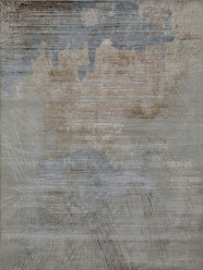 Transitional/Modern Grey/Silver Wool Area Rug: Mafi Signature Modi MDCP (Hand-Knotted Area Rug)