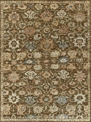 Traditional Brown Wool Area Rug: Mafi Signature Mashad MG-03 (Hand-Knotted Area Rug)