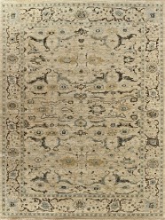 Traditional Beige/Tan Wool Area Rug: Mafi Signature Mashad MG-05 (Hand-Knotted Area Rug)