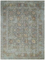 Traditional Blue/Navy Area Rug: Regal Maison Quartz 1813669: Denim/Multi (Power-Loomed Area Rug)