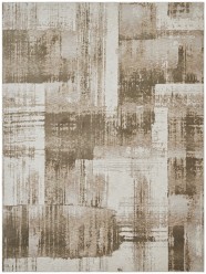 Modern Brown Area Rug: Regal Maison Quartz 1813769: Brown/Beige (Power-Loomed Area Rug)