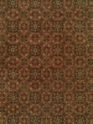 Transitional Orange/Rust Wool Area Rug: Regal Near Mosaic 1814360: Rust (Hand-Tufted Area Rug)