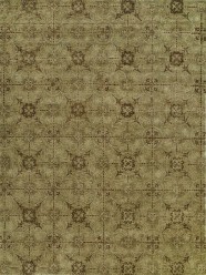Transitional Green Wool Area Rug: Regal Near Mosaic 1814460: Celadon (Hand-Tufted Area Rug)
