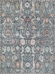 Traditional/Transitional Blue/Navy Wool Area Rug: Mafi Signature Gelato NM-7643 (Hand-Knotted Area Rug)