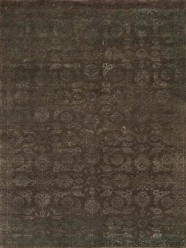 Traditional Grey/Silver Wool Area Rug: Regal Nouveau Riche 1814139: Grey (Hand-Knotted Area Rug)