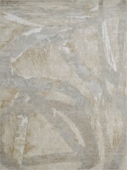 Modern/Transitional Beige/Tan Wool Area Rug: Regal Noble Xenia 1814927: Tan/Platinum (Handmade Area Rug)