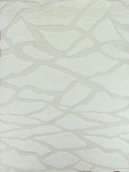 Bohemian/Shag Ivory/White Wool Area Rug: Mafi Signature Rafat RF-1004 (Hand-Knotted Area Rug)