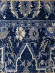 Traditional Blue/Navy Wool Area Rug: Antiquity Renaissance Charm 1130024: Navy/Blue (Hand-Knotted Area Rug)