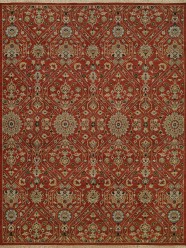 Traditional/Transitional Orange/Rust Wool Area Rug: Regal Sudan 1819774: Clay (Handmade Area Rug)