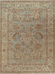 Traditional Blue/Navy Wool Area Rug: Mafi Signature Canyons TB-5141 (Hand-Knotted Area Rug)