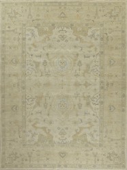 Mafi Signature | Izmir | UT-146: Beige/Beige area rug Traditional Beige/Tan Wool Area Rug: Mafi Signature Izmir UT-146 (Hand-Knotted Area Rug)