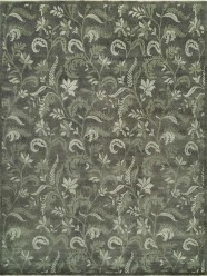 Transitional Grey/Silver Wool Area Rug: Regal Vintage Road 1822745: Grey (Hand-Knotted Area Rug)
