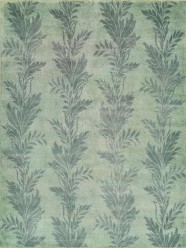 Transitional Green Wool Area Rug: Regal Vintage Road 1822845: Celadon (Hand-Knotted Area Rug)