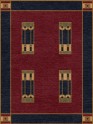 Modern/Bohemian Red/Burgundy Wool Area Rug: Mafi Signature Custom Verdant 1782 adjusted (Hand-Knotted Area Rug)