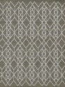 Modern/Bohemian/Indoor-Outdoor Grey/Silver Area Rug: Madison Terrarium 13201576: Grey (Power-Loomed Area Rug)