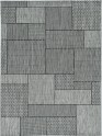 Modern/Indoor-Outdoor Grey/Silver Area Rug: Madison Providence 13169675: Grey (Power-Loomed Area Rug)