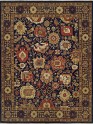 Traditional Blue/Navy Wool Area Rug: Regal Alexandra 181046: Navy/Brown (Hand-Knotted Area Rug)