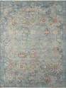 Traditional Blue/Navy Wool Area Rug: Regal Aficionado 181482: Vintage Denim/Sand (Hand-Knotted Area Rug)