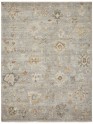 Transitional/Transitional Grey/Silver Wool Area Rug: Regal Akasha 181524: Pearl Grey (Hand-Knotted Area Rug)