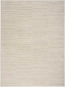 Bohemian/ModernWhite/Ivory Area Rug: Revival Andorra 180120: Ivory/Grey (Power-Loomed Area Rug)
