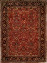 Silk Road | Anhelina | 191401: Burgundy/Navy area rug Traditional Burgundy Wool Area Rug: Silk Road Anhelina 191401 (Hand-Knotted Area Rug)