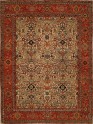 Traditional Ivory Wool Area Rug: Silk Road Anhelina 191901 (Hand-Knotted Area Rug)