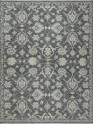 Traditional Charcoal Wool Area Rug: Silk Road Arwen 19101 (Hand-Knotted Area Rug)