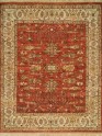 Traditional Red/Burgundy Wool Area Rug: Regal Baltic Grove 182215: Red/Ivory (Hand-Knotted Area Rug)