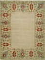 Transitional/Modern Ivory/White Wool Area Rug: Regal Brazilian 182108: Ivory/Ivory (Hand-Knotted Area Rug)