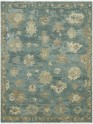 Traditional Blue/Navy Wool Area Rug: Regal Cavallo 183066: Vintage Teal (Hand-Knotted Area Rug)