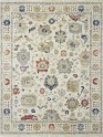 Traditional Ivory/White Wool Area Rug: Regal Celestial 183523: Ivory (Hand-Knotted Area Rug)