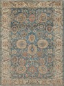 Traditional Blue Wool Area Rug: Silk Road Creative Noble 19390 (Hand-Knotted Area Rug)