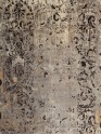 Contemporary Grey/Silver Wool Area Rug: Modern Masters Art Decco D'Arte 13040: Smoke (Hand-Knotted Area Rug)