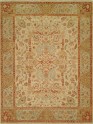 Traditional Beige/Tan Wool Area Rug: Regal Eclipse 185335: Beige/Blue (Hand-Knotted Area Rug)