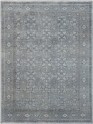 Bohemian Blue/Navy Wool Area Rug: West Lake Edelle 2351009: Aqua (Hand-Knotted Area Rug)