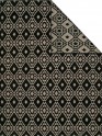 Transitional/Modern Charcoal/Black Wool Area Rug: Regal Envy 185119: Black/Lilac (Handmade Area Rug)