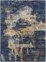 Transitional/Modern Blue/Navy Wool Area Rug: Regal Equestrian 185385: Blue (Hand-Knotted Area Rug)