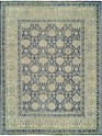 Traditional Blue Wool Area Rug: Silk Road Elicia 19501 (Hand-Knotted Area Rug)