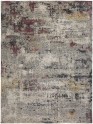 Contemporary Grey Wool Area Rug: Silk Road Fascinate 196136 (Hand-Knotted Area Rug)