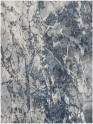 Contemporary Navy Wool Area Rug: Silk Road Global 19751 (Hand-Knotted Area Rug)