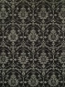 Transitional Charcoal/Black Wool Area Rug: Regal Grandeur 187376: Black (Handmade Area Rug)