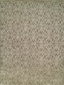 Transitional Grey/Silver Wool Area Rug: Regal Grandeur 187476: Grey/Rust (Handmade Area Rug)