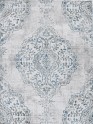 Traditional White/Ivory Area Rug: Madison Geena 1374307: Ivory/Teal (Power-Loomed Area Rug)